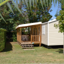 Mobilhome avec terrasse couverte